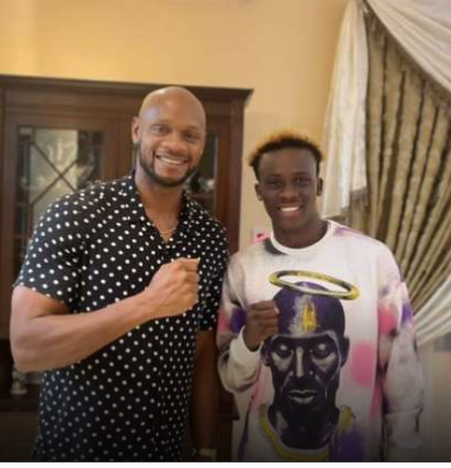 Samuel Takyi Meets Asafa Powell
